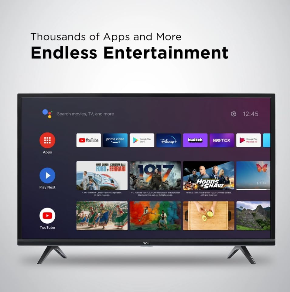 TCL 40-Inch 3-Series Android Smart TV Renewed