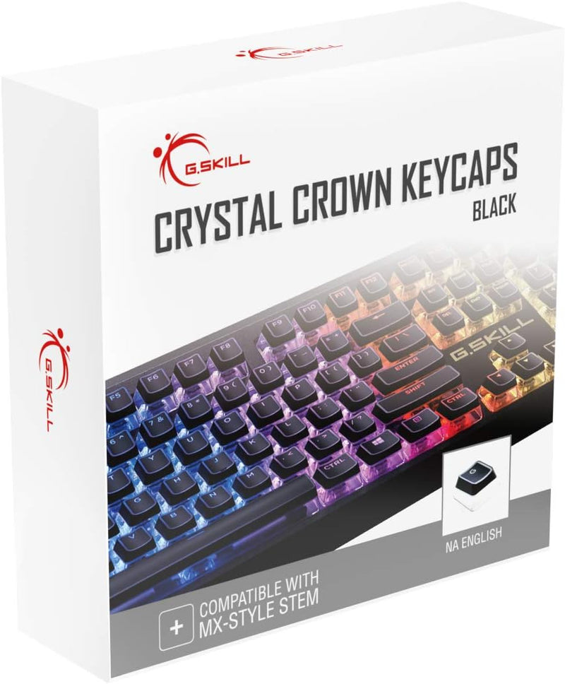 G.Skill GA-0011NA Crystal Crown Keycaps - Black — main product image