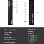 Lenovo M70q Gen 4 Mini PC i7-13700T 32GB 1TB SSD WiFi 6 W11P