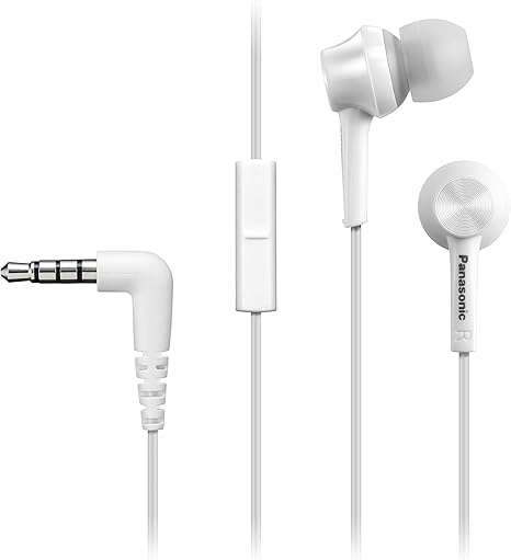 Panasonic RP-TCM115E-W Canal Type In-Ear Headphones