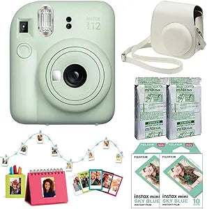 Fujifilm Instax Mini 12 - Instant Camera Kit - Mint Green