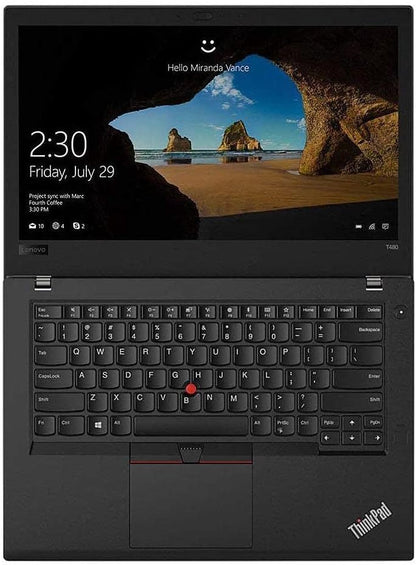 Lenovo Thinkpad T480 Laptop: i5-7300, 16GB, 256GB SSD (Renewed)