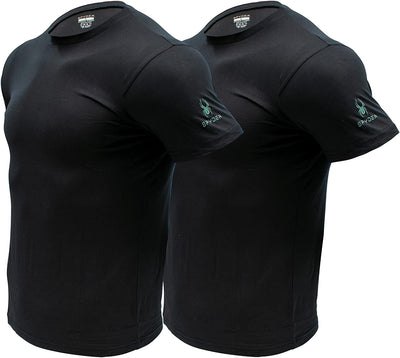 Spyder Mens Performance Moisture Wicking Crew Neck Undershirts