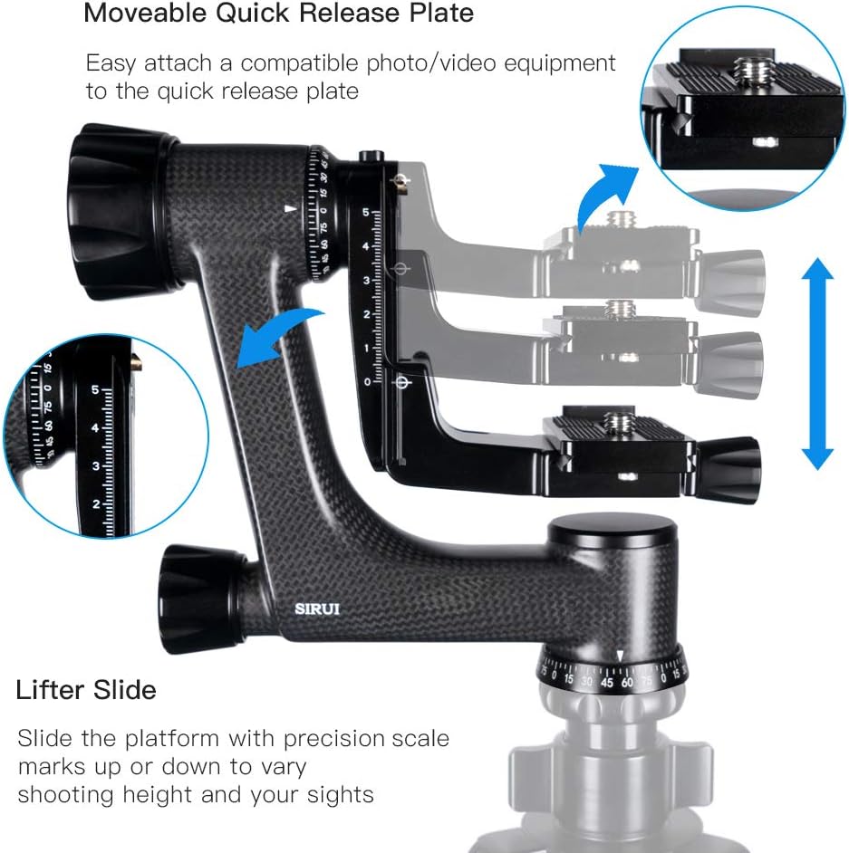 Sirui PH-10 Carbon Fiber Gimbal Head Lightweight