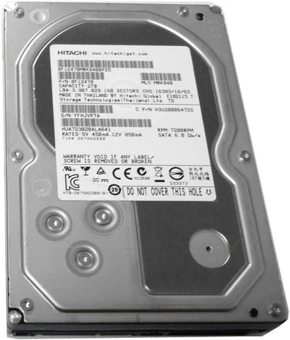 Hitachi HUA723020ALA641-CR 2TB Ultrastar Enterprise Hard Drive (Renewed)