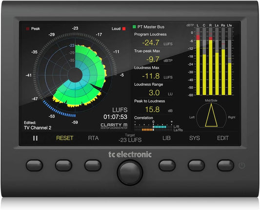 TC Electronic CLARITY M V2 Studio Loudness Meter