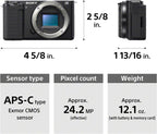 Sony ILCZV-E10L/B Alpha ZV-E10 Mirrorless Vlog Camera