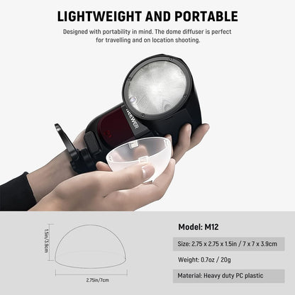 Neewer 10102685 Magnetic Dome Diffuser Round Flash