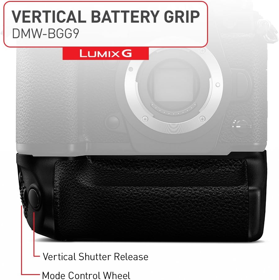 Panasonic DMW-BGG9 LUMIX G9 Vertical Battery Grip Joystick
