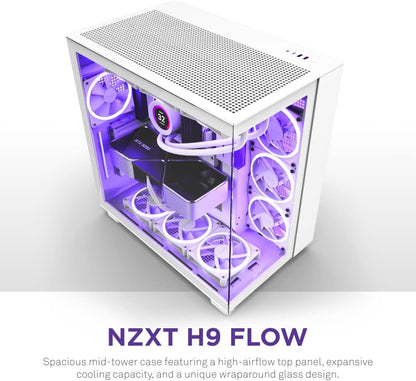 NZXT CM-H91FW-01 H9 Flow White ATX Gaming Case