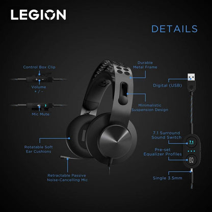 Lenovo Legion H500 PRO 7.1 Surround Gaming Headset