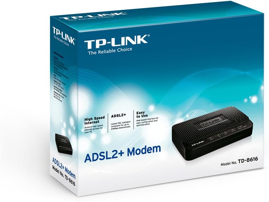 TP-Link TD-8616 ADSL2+ 24Mbps Ethernet Modem