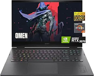 HP Gaming Laptop: Ryzen 7, RTX 3070, 16GB RAM, 512GB SSD — main product image