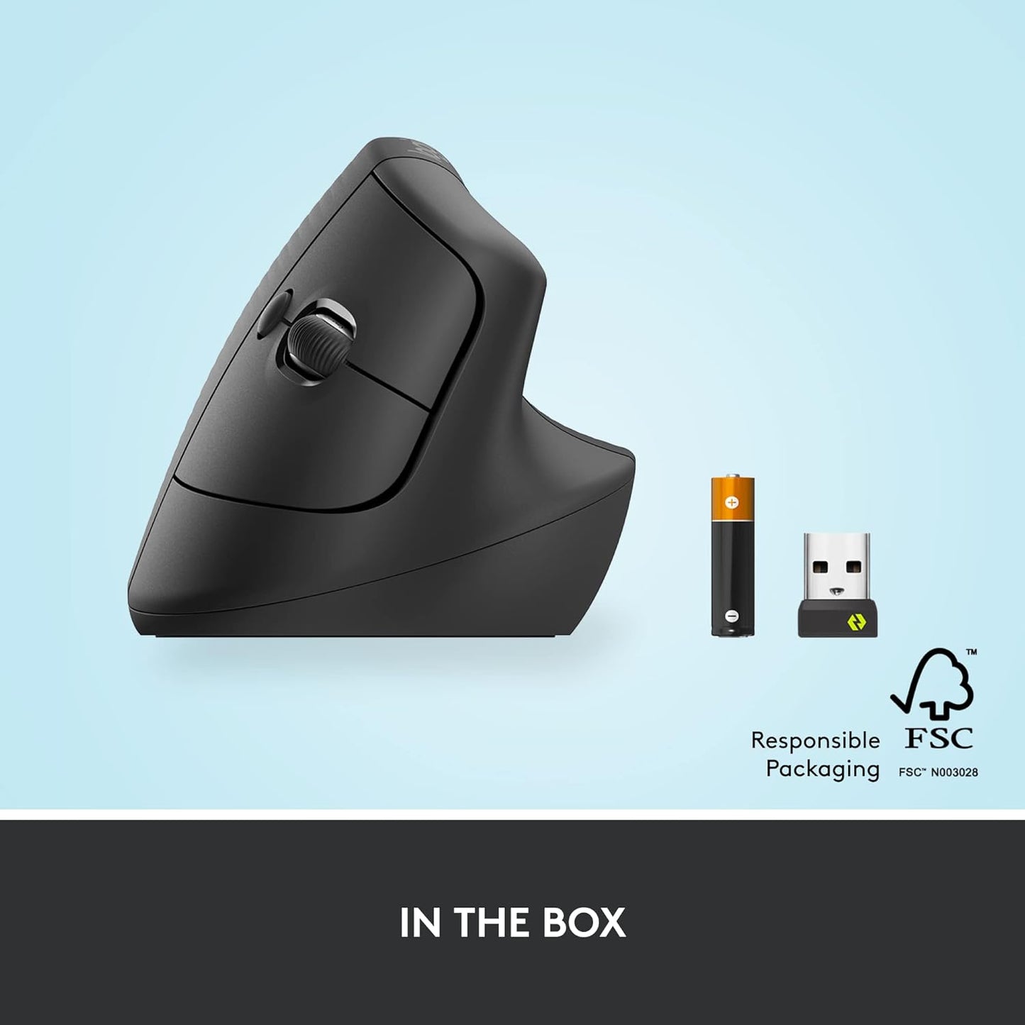 Logitech 910-006466 Lift Vertical Ergonomic Wireless Mouse