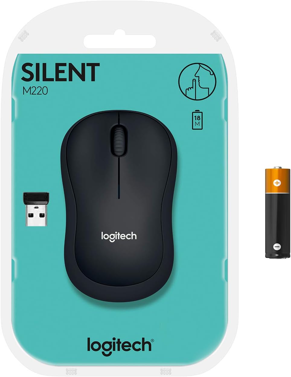 Logitech 910-006127 M220 Silent Wireless Mouse Off-White