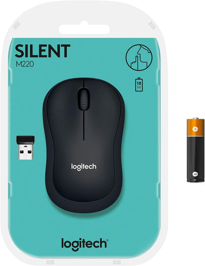 Logitech 910-006127 M220 Silent Wireless Mouse Off-White