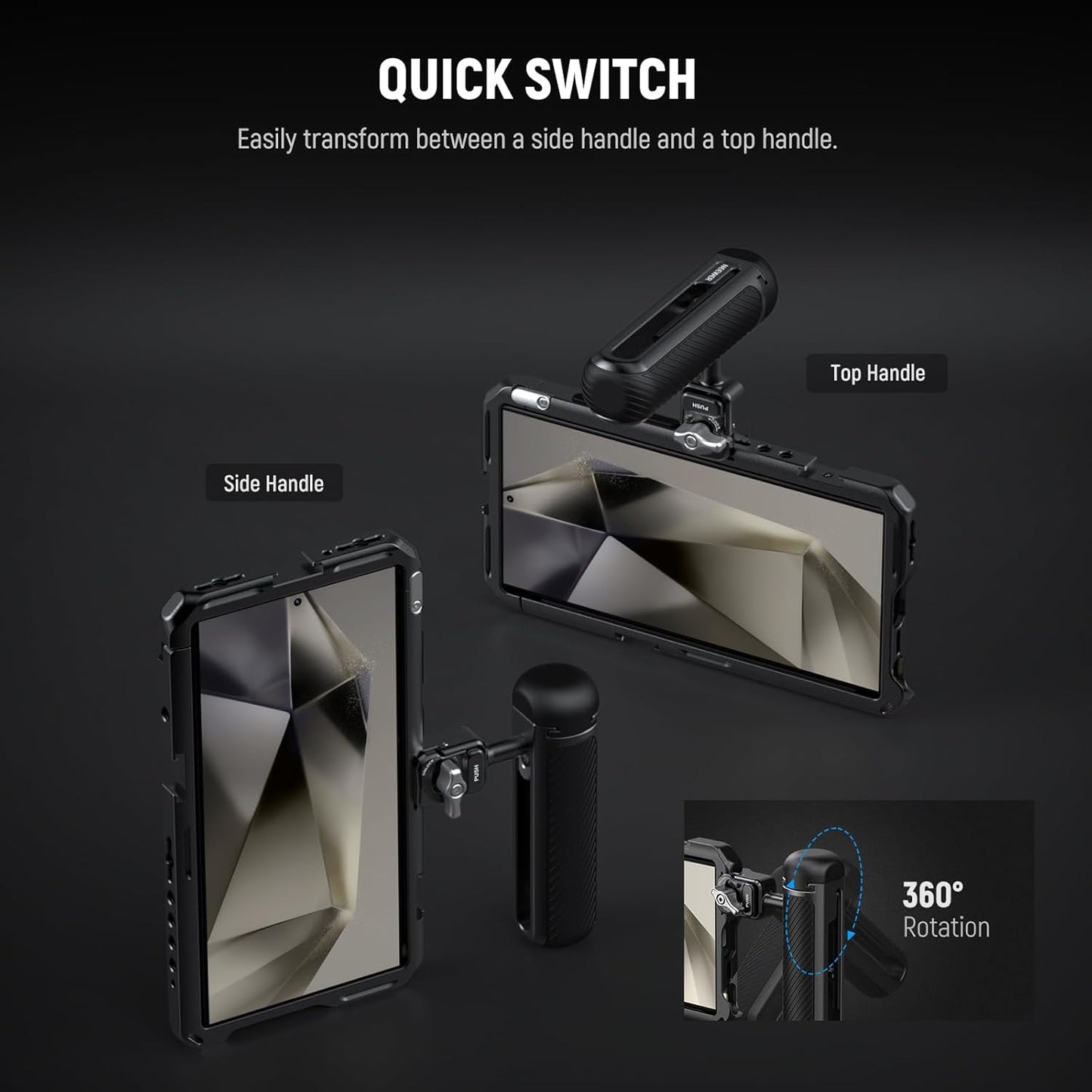 Neewer PA042+PA045S S24 Ultra Phone Cage Video Rig
