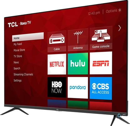 TCL 43S525 43-Inch 5 Series 4K Smart Roku TV Renewed