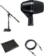 Shure PGA52 Kick Drum Microphone Bundle XLR Cable Stand