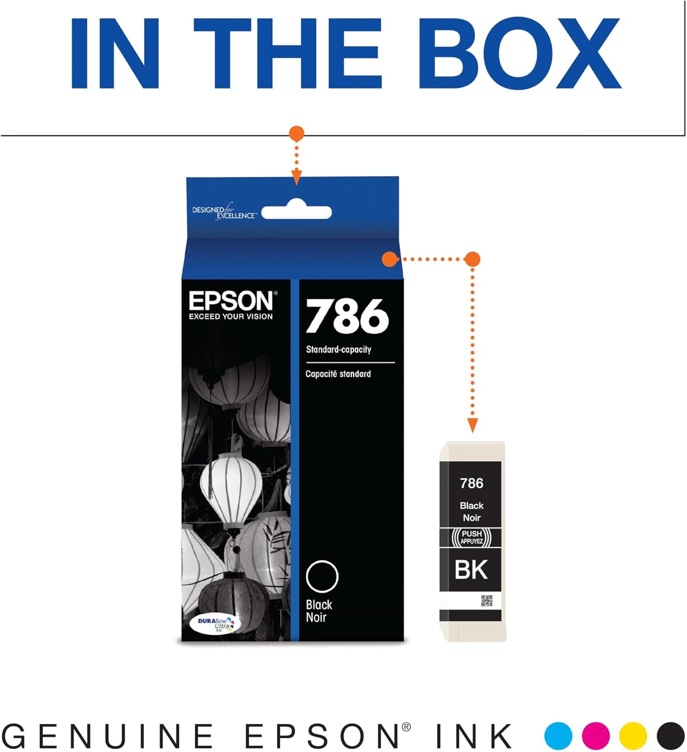 Epson T786120-S 786 Black DURABrite Ultra Ink Cartridge