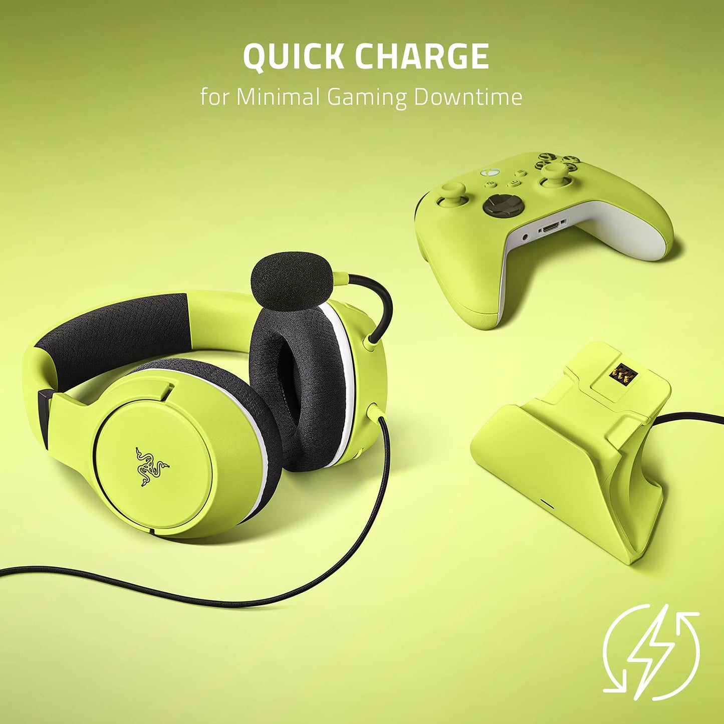 Razer RZ82-03970100-B3M1 Kaira X Headset Charging Stand Xbox Bundle
