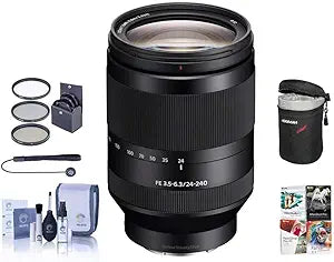 Sony 24-240/3.5-6.3 FE Zoom Lens with Accessory Bundle