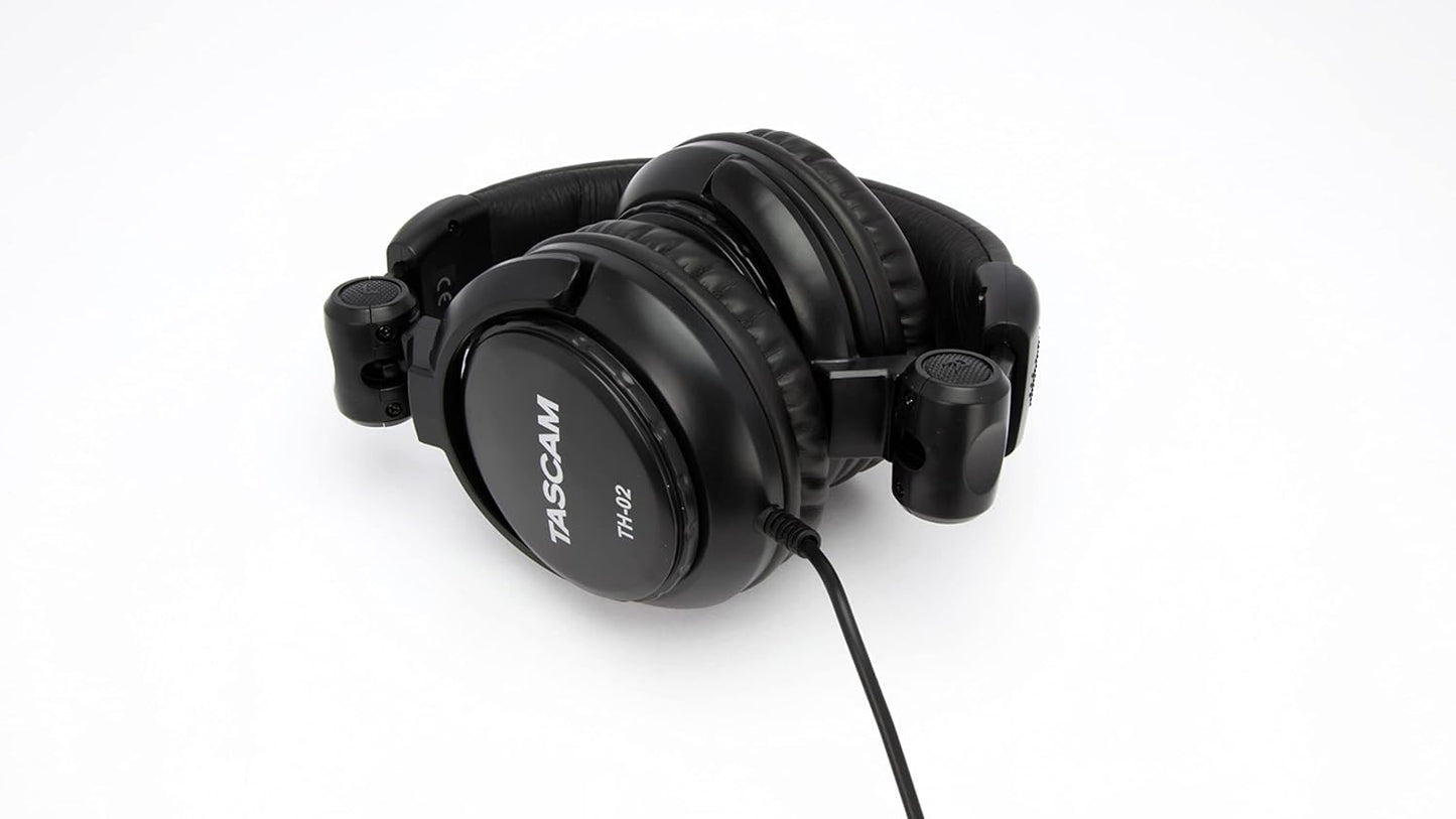 Tascam TH02 Studio Monitor Headphones Recording/Podcast