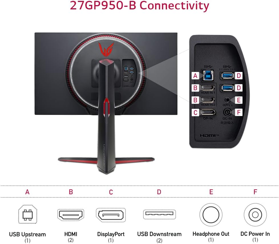 LG 27GP950-B 27-Inch 4K UltraGear Gaming Monitor