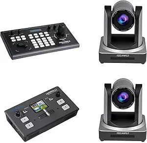 FEELWORLD L1 Video Switcher PTZ Camera Bundle