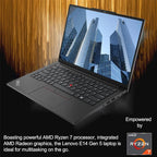 Lenovo ThinkPad E14 Gen 5 Ryzen 7 Laptop: 40GB RAM, 1TB SSD