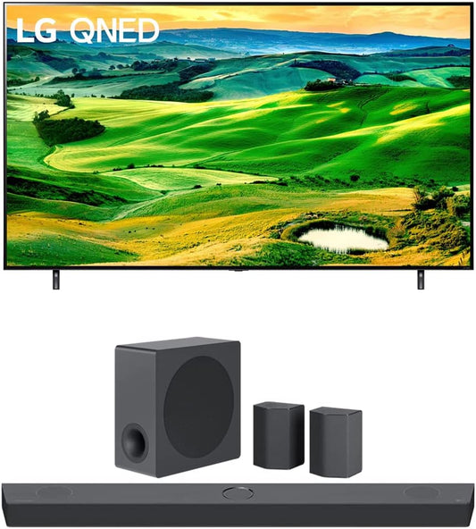 LG 55QNED80UQA QNED Mini-LED TV Soundbar Bundle