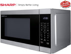 Sharp SMC1162KS 1.1 CuFt Countertop Microwave