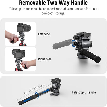 Neewer 10102636 Tripod Fluid Head Leveling Base GM27