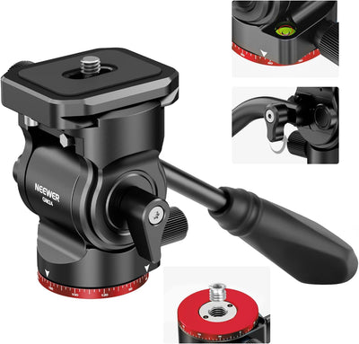 Neewer GM24 Tripod Fluid Head with Quick Release