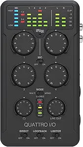 IK Multimedia Quattro I/O 4-Input Audio Interface & Mixer