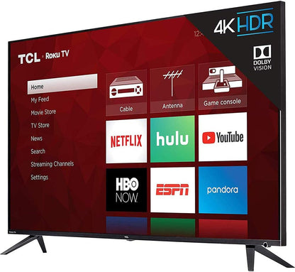 TCL 75R617 75-inch 6-Series 4K Roku Smart TV Bundle