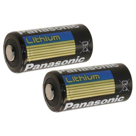 Panasonic BAT002 x 2 CR123A Lithium 3V Batteries (2-Pack)