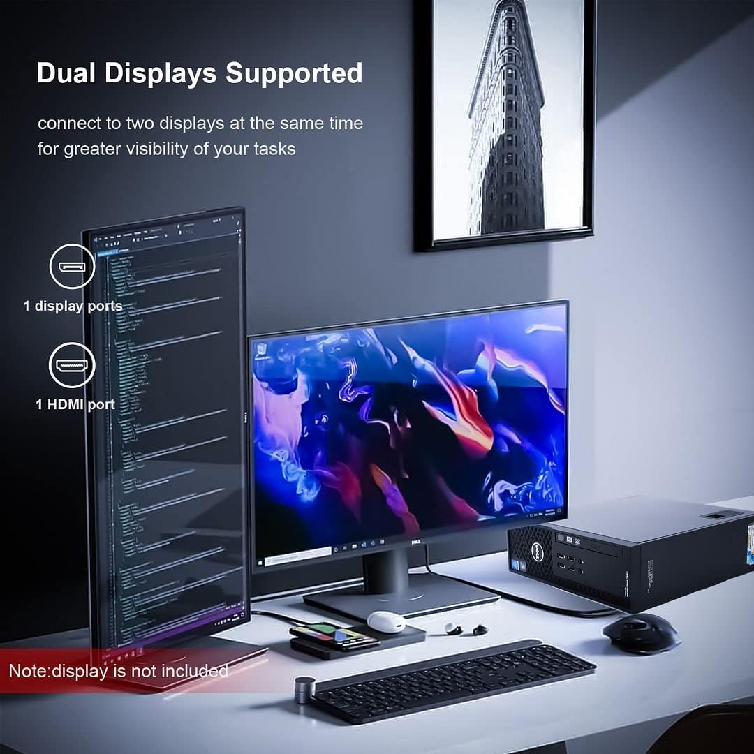 Dell OptiPlex 3060 Desktop - i7, 32GB RAM, SSD+HDD, WiFi 6E