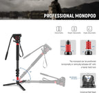NEEWER 10101921 Pro Camera Monopod with Fluid Head
