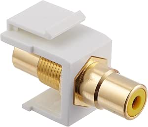 Monoprice 106549 Modular RCA Coupler Keystone Jack — main product image