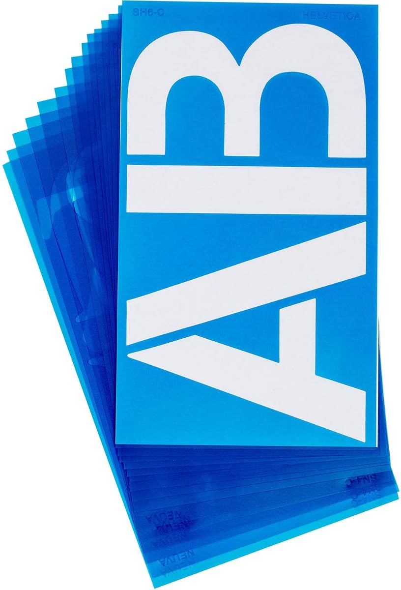 Westcott 15829 LetterCraft Stencil Helvetica 6-Inch Characters