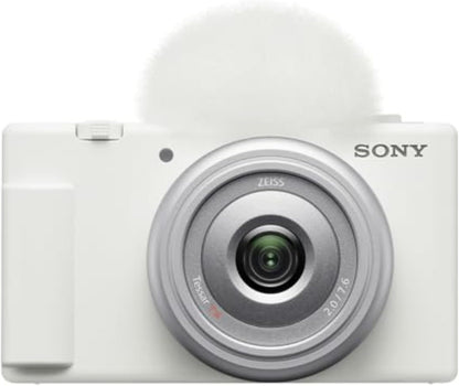 Sony ZV1F/W Vlog Camera White Content Creator Bundle