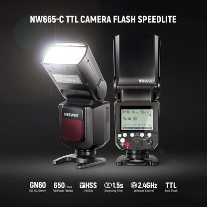 Neewer 10101414 NW665-C E-TTL II Speedlite Flash Canon