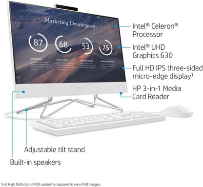 HP All in One 21.5" FHD Desktop Computer