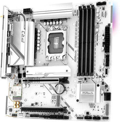 ASRock B760M PRO RS WIFI White Micro ATX DDR5 Motherboard