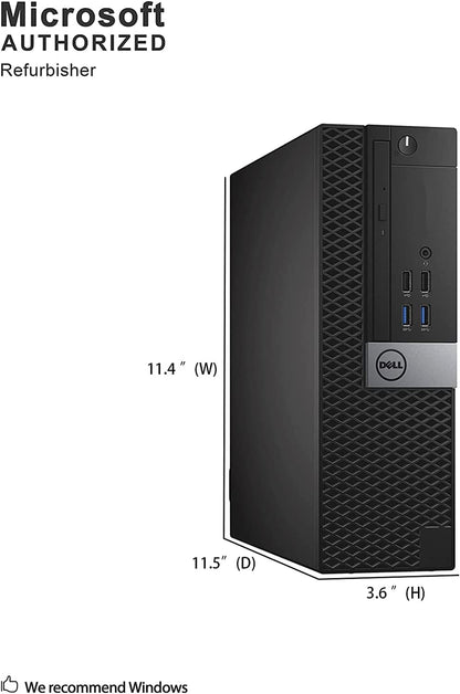 Dell OptiPlex 7040 SFF Desktop i7 16GB SSD (Renewed)