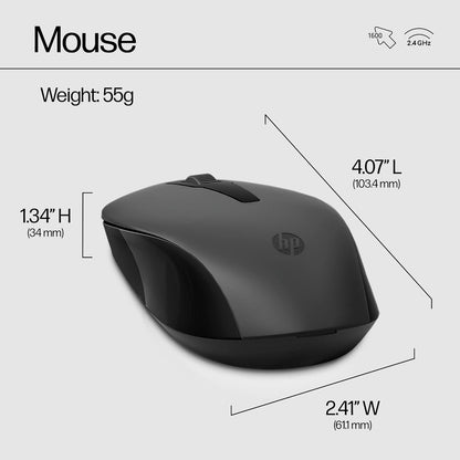 HP 2V9E6AA#ABL - 330 Wireless Keyboard and Mouse Combo - Black
