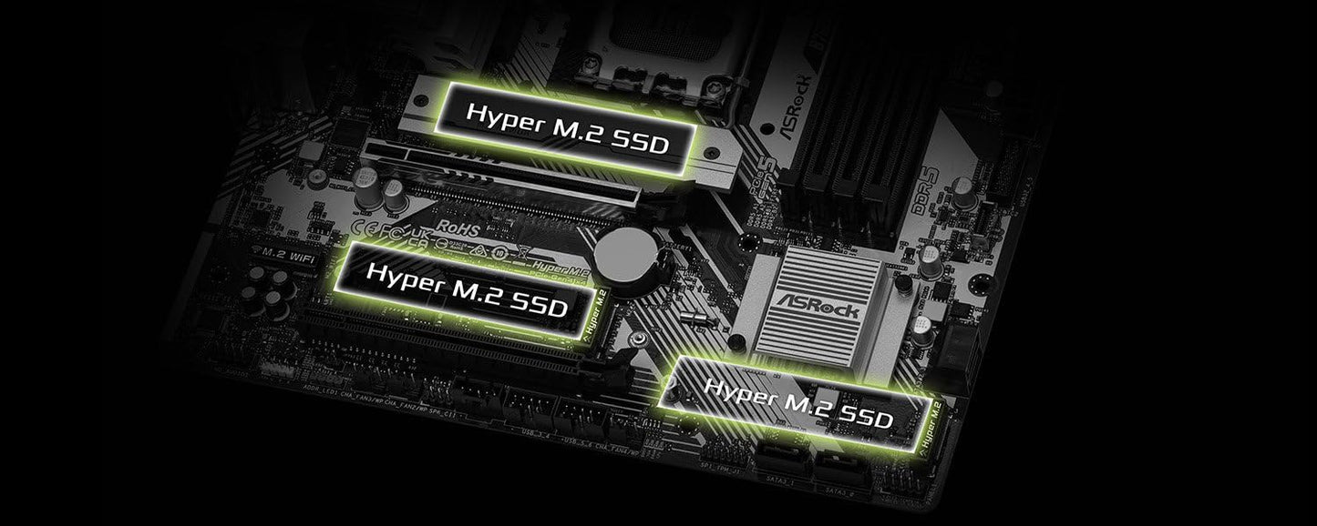 ASRock B760M Pro RS DDR5 Motherboard - Intel LGA1700