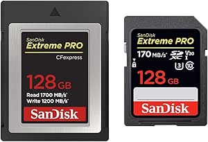 SanDisk 128GB Extreme PRO CFexpress & SD Card Bundle