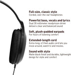 Panasonic RP-HT161-K Over-Ear Wired Headphones Extra Bass